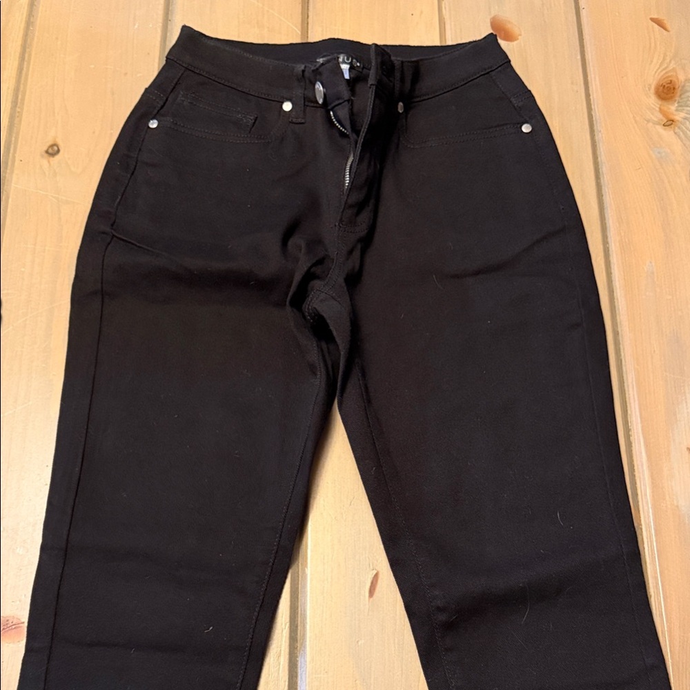 VENUS Black Straight Leg Jeans